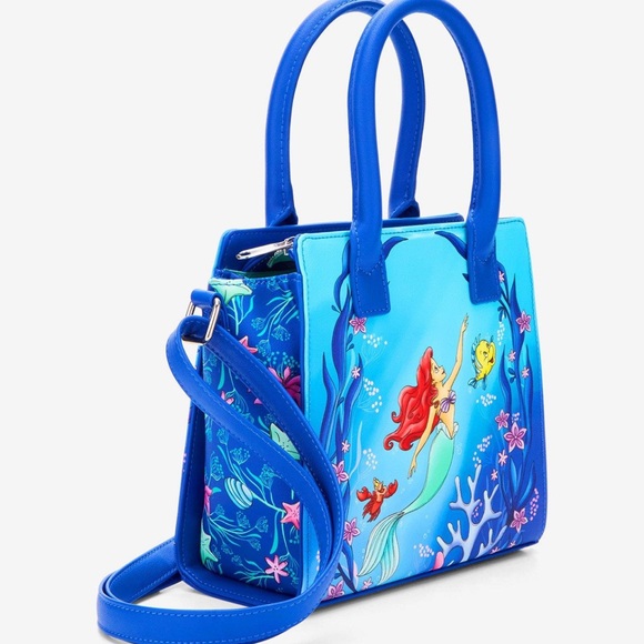 Loungefly The Little Mermaid Trio Sea Mini Satchel Bag.NWT - Picture 2 of 4